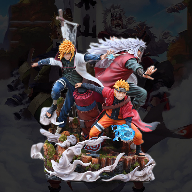 Naruto Figures: Jiraiya, Minato, and Naruto - The Sannin Legacy Collection